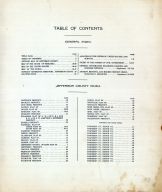 Table of Contents, Jefferson County 1917